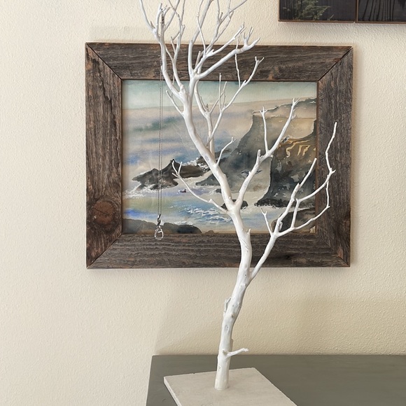 Sterling silver and diamond necklace - Picture 2 of 3